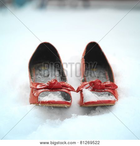 Pair Of Red Shoes