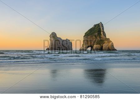 Wharariki Beach, New Zealand's South Island