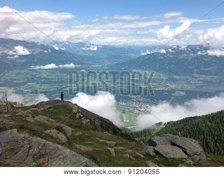 Stunning view from Goldeck Mountain in Austria