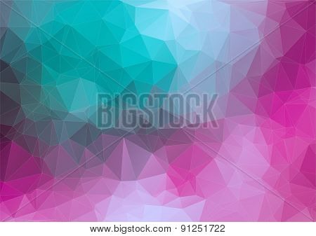 Tial pink 2D geometric colorful background