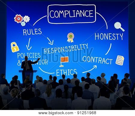 Compliance Rules Responsibility Legal Agreement Concept