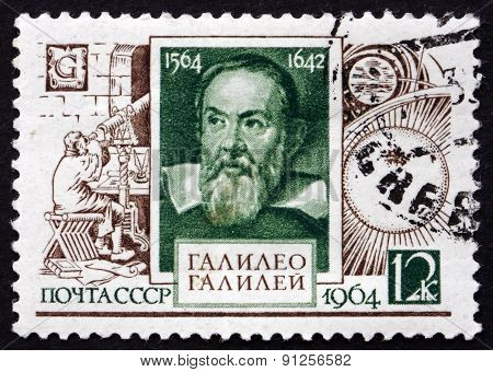 Postage Stamp Russia 1964 Galileo Galilei, Astronomer