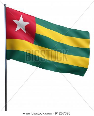 Togo Flag Waving