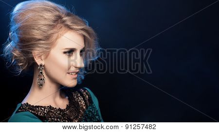 beautiful blonde smiling