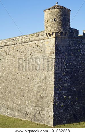 Moat in the castle of St. Peter, known as La Ciudadela, Jaca, Huesca, Aragon, Spain