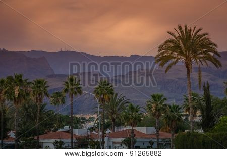 Maspalomas at sunset