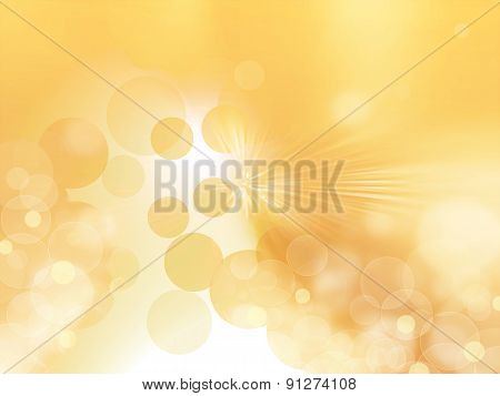Abstract Golden Stars Background