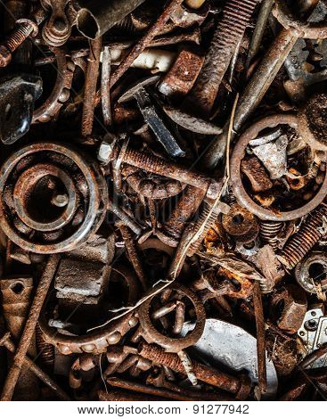 old and rusty hand tool