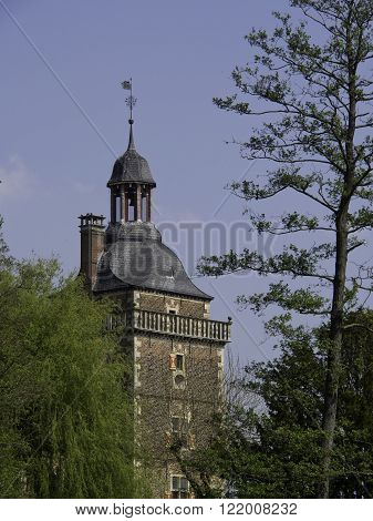 the Castle of raesfeld in the german muensterland
