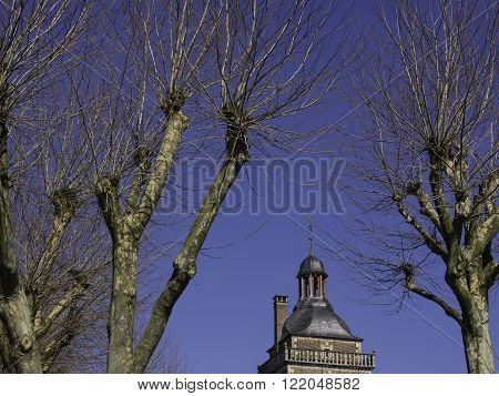 the Castle of raesfeld in the german muensterland