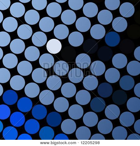 Blue dots on black