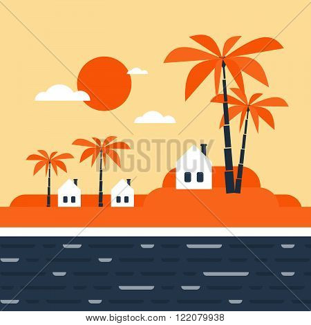 Small tribe. Tiny village in a hot southern land. Might be in Africa, Asia or Estland.