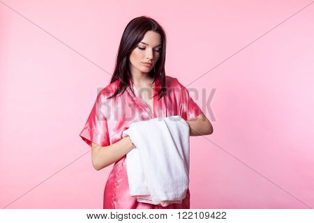 girl after Spa clean female skin skincare