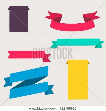 Colorful And Decorated Paper Banners