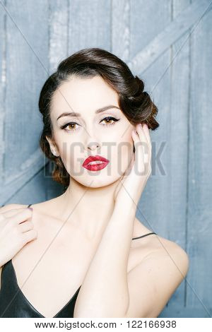 Sensual Retro Young Woman