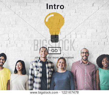 Intro Launch Start Create Innovation Web Online Concept