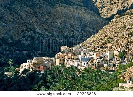 An old mountain village in sultanate Oman