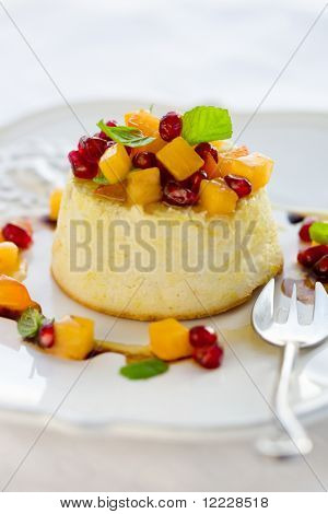 Roquefort cheesecake med frugt