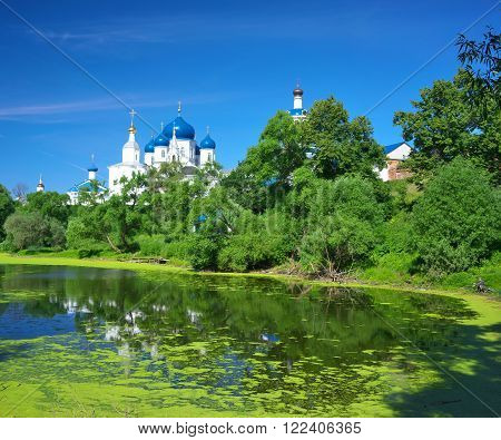 Gold ring of Russia. Vladimir region, the temple in the village of Bogolyubovo.