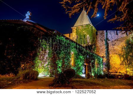 Church of the Holy Mother of God Ruzica at night, Belgrade, Serbia.