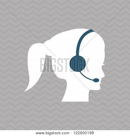 Customer service concept with icon design, vector illustration 10 eps graphic.