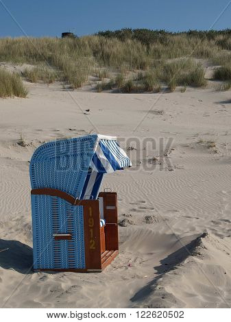 the beach of juist at the Germany North sea