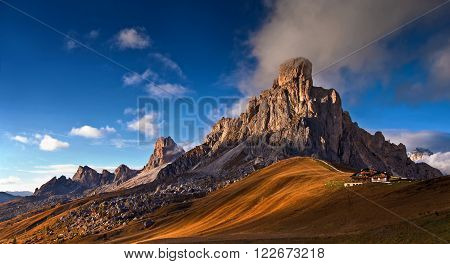 view from pass Giau - Dolomites Italy, Alps, Europe