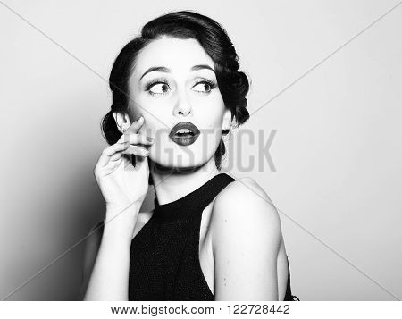 Surprised Retro Woman