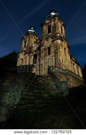Ruins of the Church of the Visitation - Skoky village, Czech republic