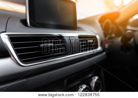 Interior of a modern car, Car Air Conditioner
** Note: Shallow depth of field