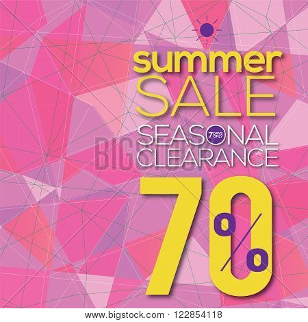 Summer Sale Modern Background Vector Illustration. EPS 10