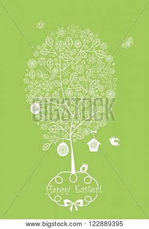 Easter lacy flowered tree