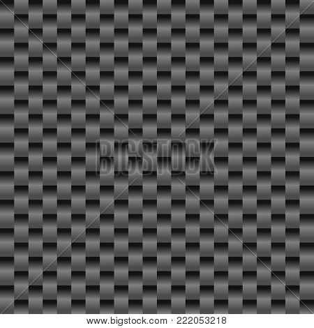 Carbon Fiber Vertical Pattern Vector Graphic Background Design