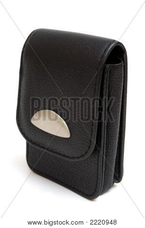 Kameralaukku, eristetty valkoinen Tyhjää tilaa logon.