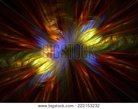 Abstract Posh  Pinnate Background    - Fractal Art