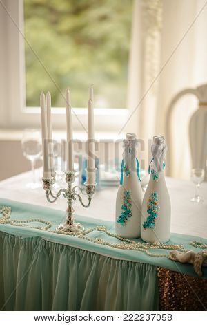 Beautiful decoration setup for wedding ceremony eve