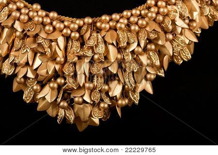 Nærbillede af diamant halskæde