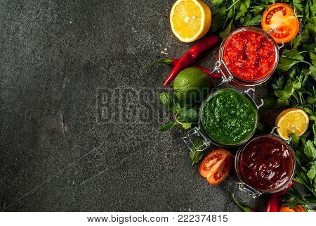 Set Of Three Indian Chutney