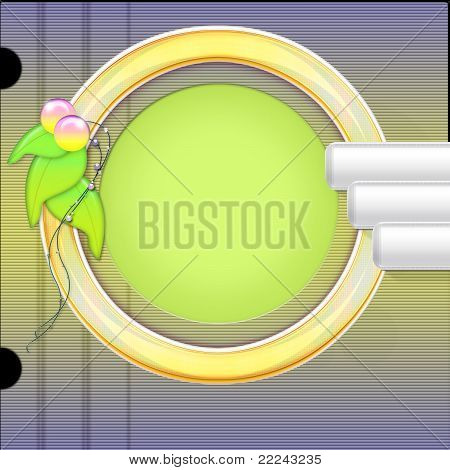 Krásný obal design v zelené a bílé být sladká