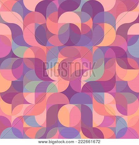 Abstract vector colorful geometric harmonic wave background in modern style for a flat pattern design booklet, folder, or for decoration and background