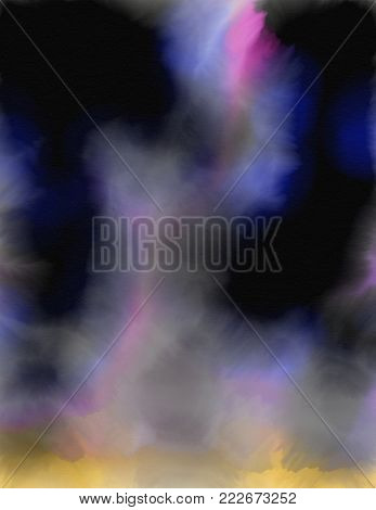 watercolor galaxy background with stars in the milky way