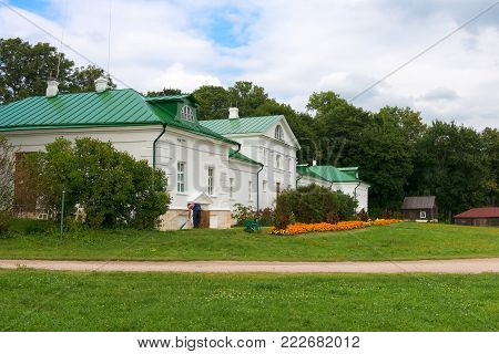 The Volkonsky House is the oldest building in the county of Leo Tolstoy in Yasnaya Polyana in September 2017.