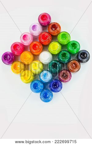 Poster Color In White Background