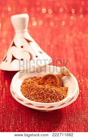Ras el hanout is a spice mix from Morocco,  North Africa - a mixture of the best spices