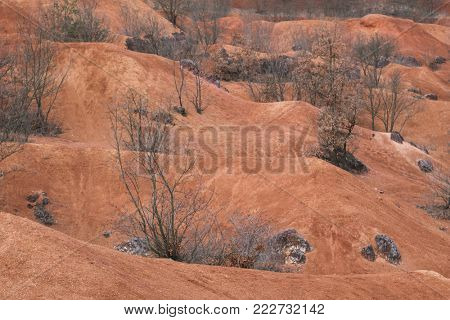 Abandoned bauxite mine. GÃ¡nt, Hungary
