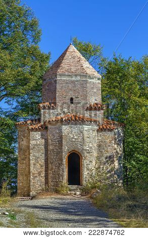 The architectural ensemble Dzveli (Old) Shuamta is Georgian Orthodox Monastery in 7 km from Telavi, Georgia