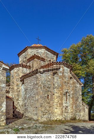 The architectural ensemble Dzveli (Old) Shuamta is Georgian Orthodox Monastery in 7 km from Telavi, Georgia