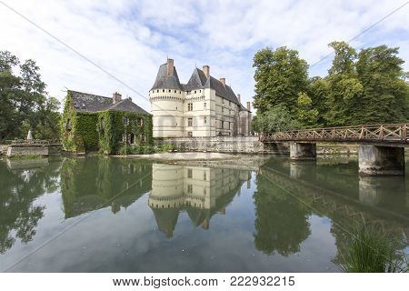 Loire valley, France - August 11, 2016: The chateau de l'Islette, France. This Renaissance castle is located in the Loire Valley, was built in the 16th century and is a tourist attraction