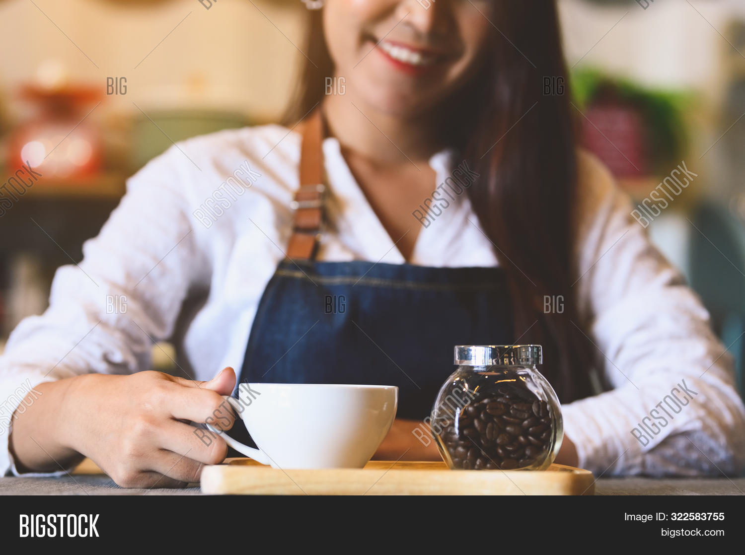 Closeup White Coffee Image Photo Free Trial Bigstock