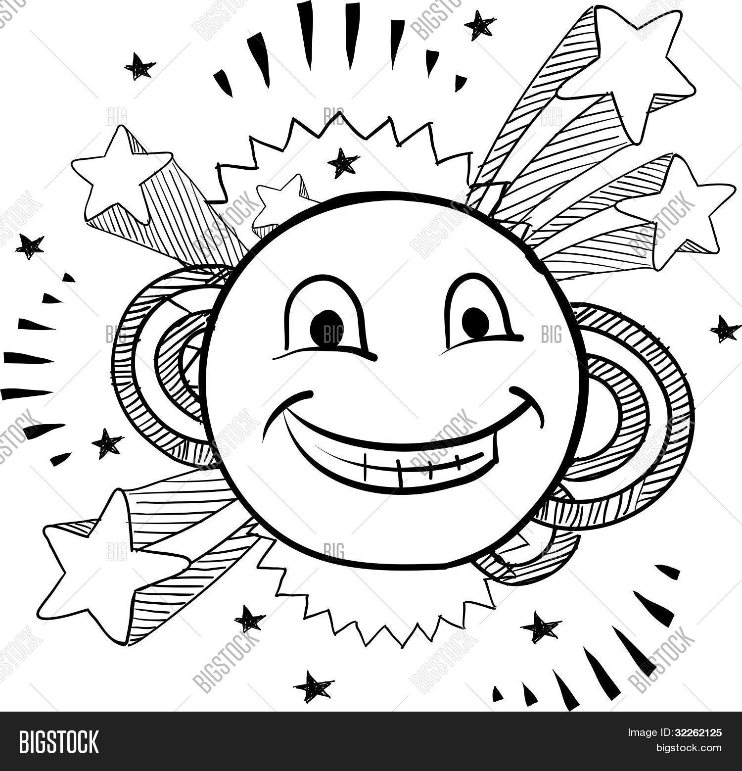 Emoticon Sketch Vector Photo Free Trial Bigstock